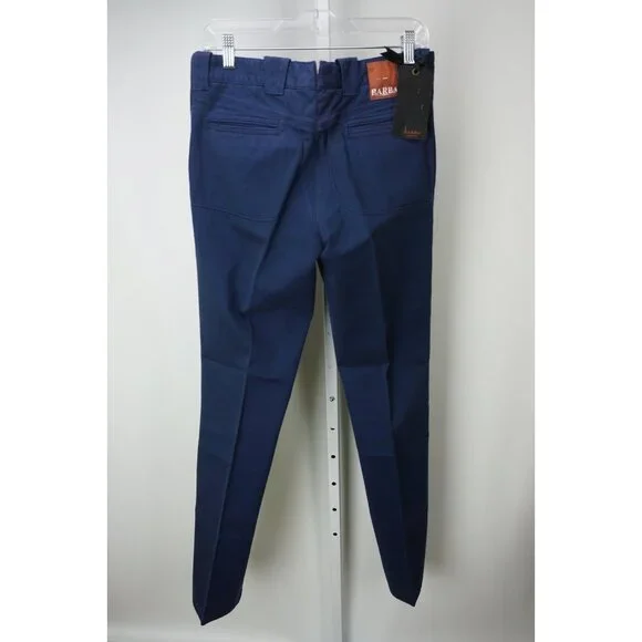 Barba Napoli Jomud Cotton Blend Blue Pants Sz 33 48 NEW